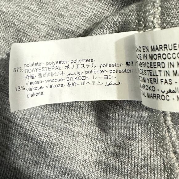 Zara Pullover Sweater Women's Small Gray V-Neck Long Sleeve Ovversized NWT - Picture 6 of 8